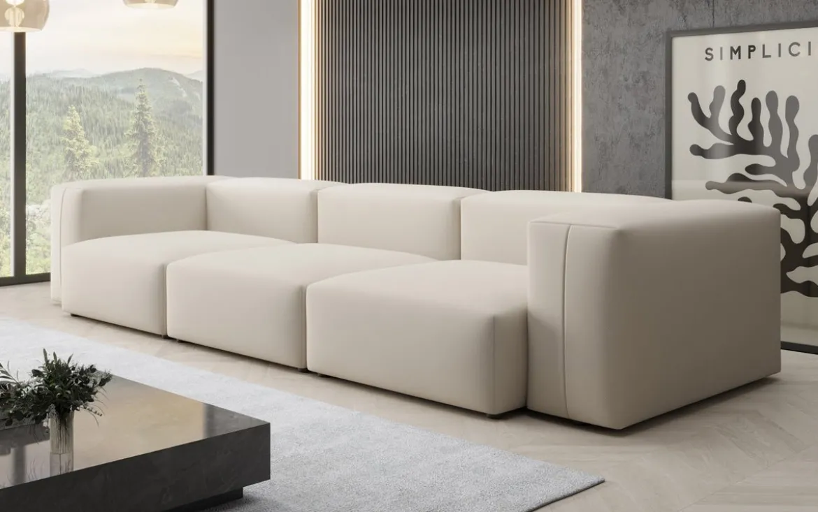 Designer 3 Sitzer Sofa Snug in Stoff