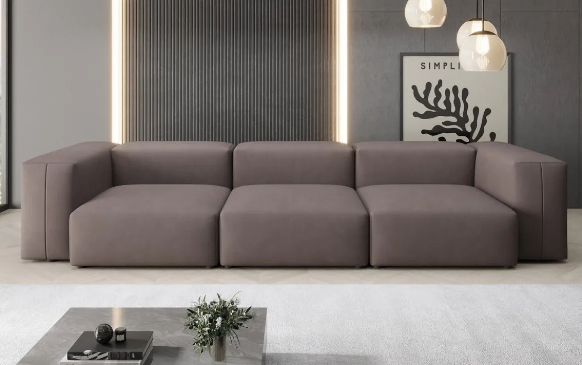 Designer 3 Sitzer Sofa Snug in Stoff