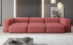 Designer 3 Sitzer Sofa Snug in Stoff
