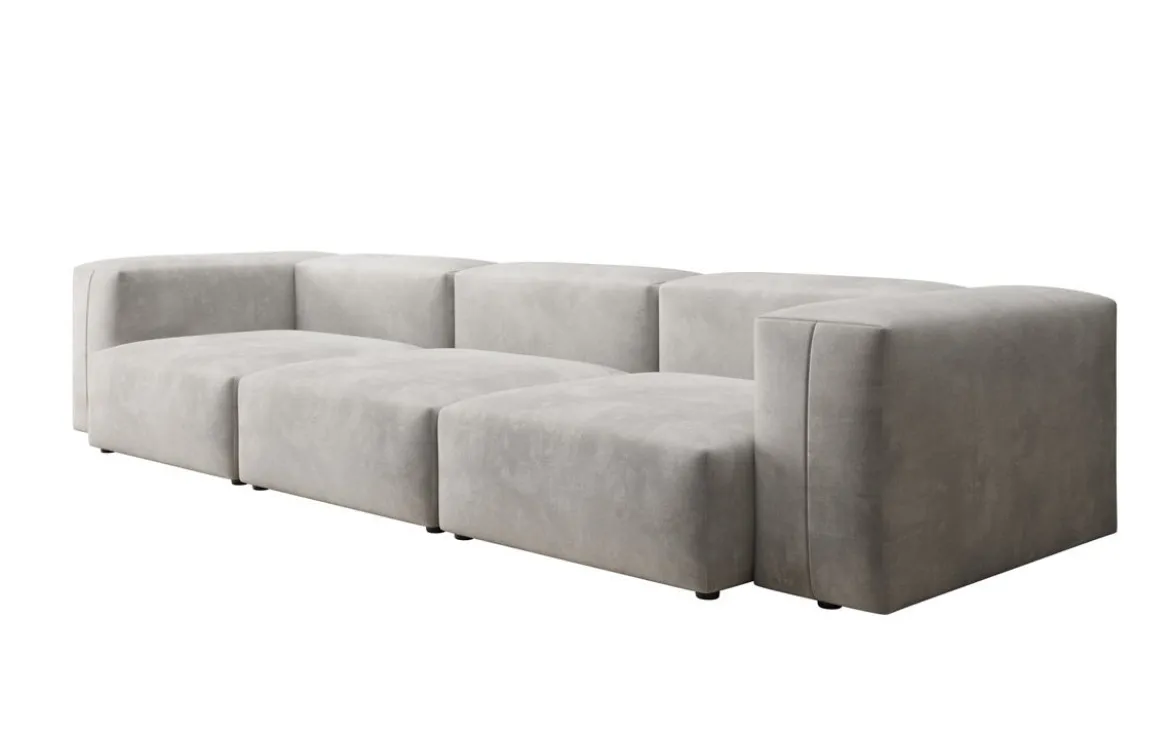 Designer 3 Sitzer Sofa Snug in Samt