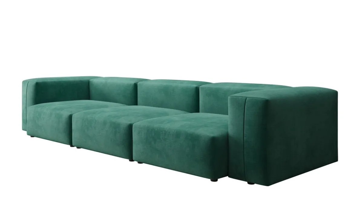 Designer 3 Sitzer Sofa Snug in Samt