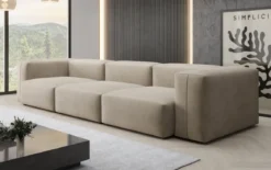 Designer 3 Sitzer Sofa Snug in Samt