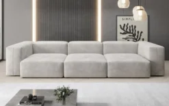 Designer 3 Sitzer Sofa Snug in Samt