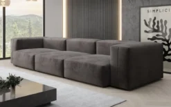 Designer 3 Sitzer Sofa Snug in Samt