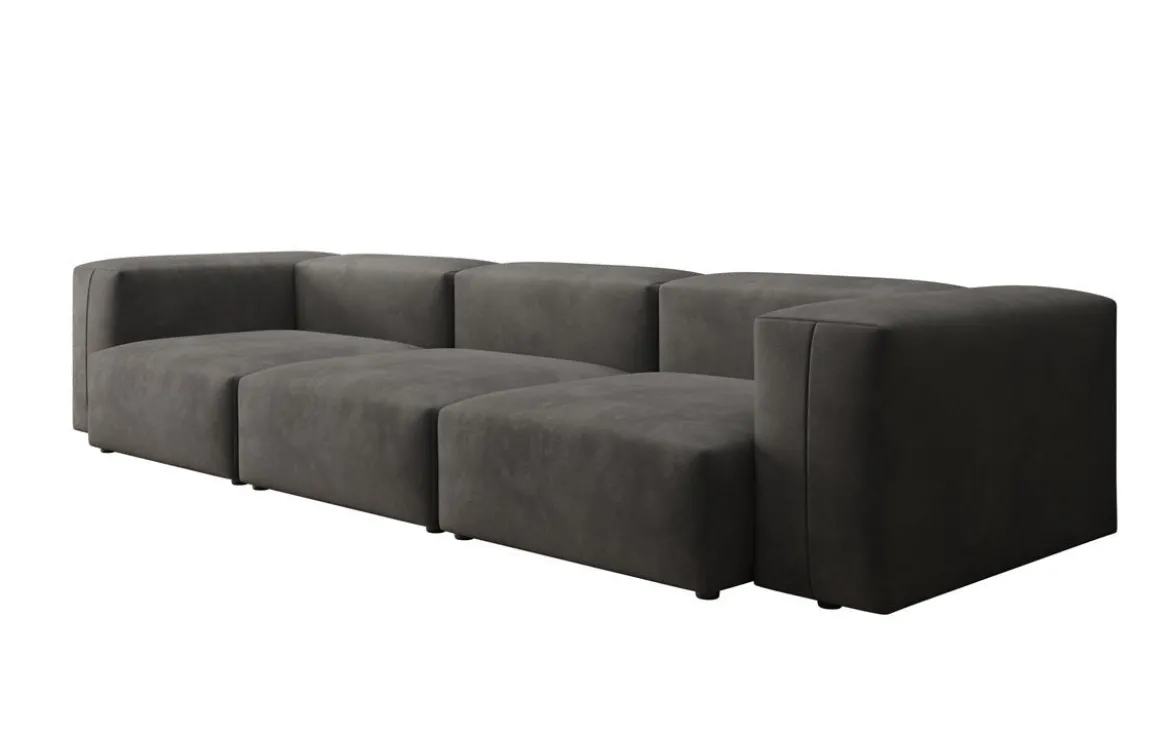 Designer 3 Sitzer Sofa Snug in Samt
