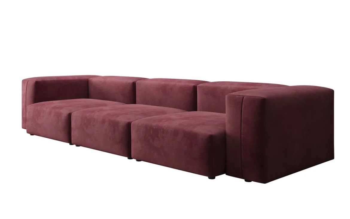 Designer 3 Sitzer Sofa Snug in Samt