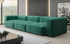 Designer 3 Sitzer Sofa Snug in Samt
