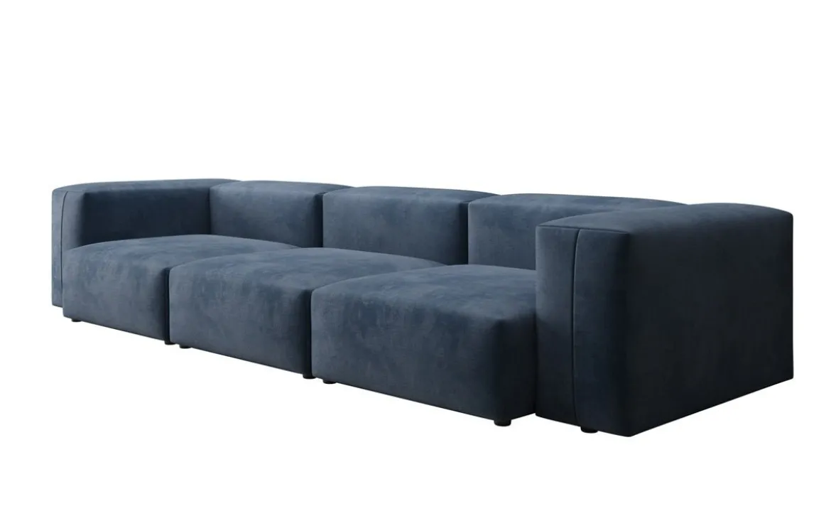 Designer 3 Sitzer Sofa Snug in Samt