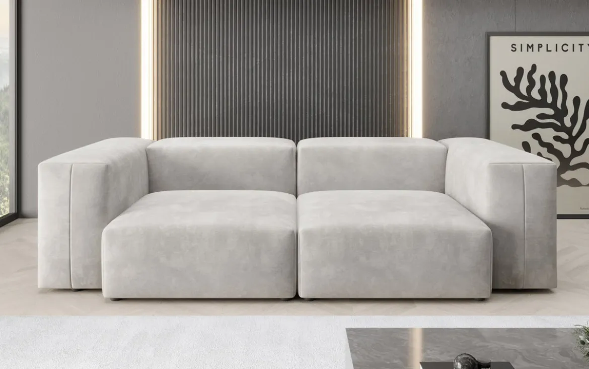Designer 2 Sitzer Sofa Snug in Samt