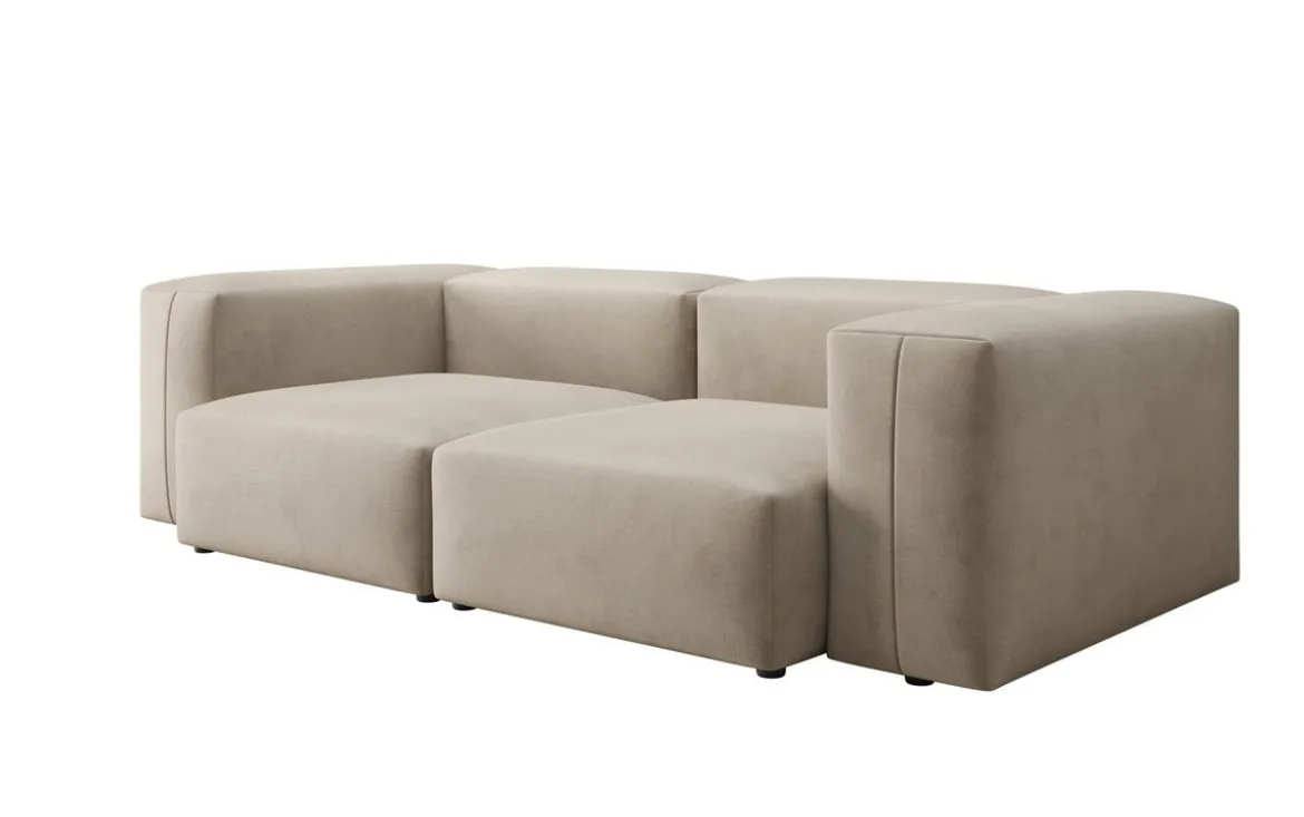 Designer 2 Sitzer Sofa Snug in Samt