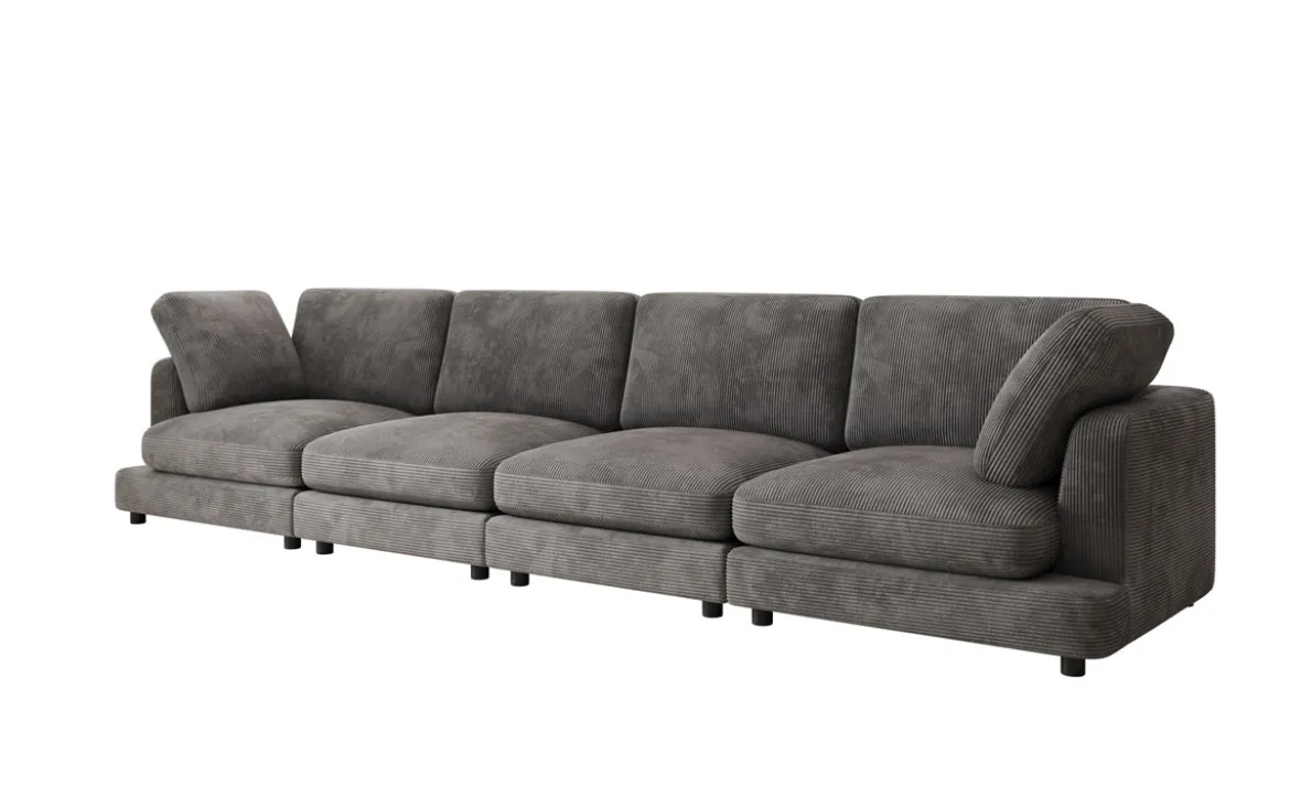 Designer 4 Sitzer Sofa Thalessa in Cord