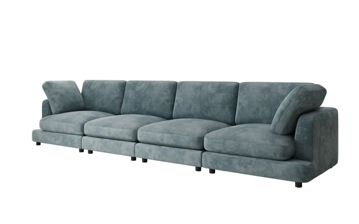 Designer 4 Sitzer Sofa Thalessa in Cord