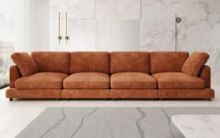 Designer 4 Sitzer Sofa Thalessa in Cord