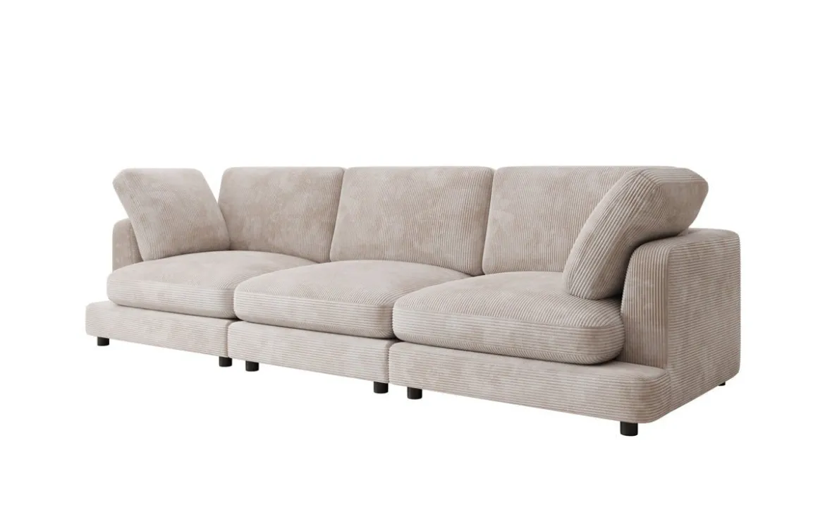 Designer 3 Sitzer Sofa Thalessa in Cord