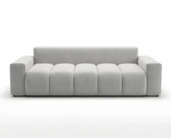 Designer 3 Sitzer Sofa Vena mit Stauraum und Schlaffunktion in Samt