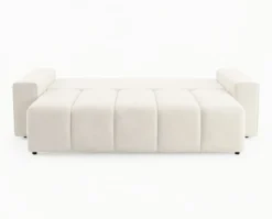 Designer 3 Sitzer Sofa Vena mit Stauraum und Schlaffunktion in Samt
