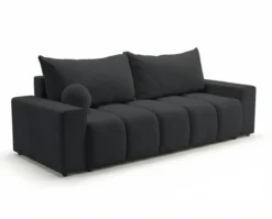 Designer 3 Sitzer Sofa Vena mit Stauraum und Schlaffunktion in Samt