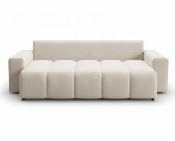 Designer 3 Sitzer Sofa Vena mit Stauraum und Schlaffunktion in Samt