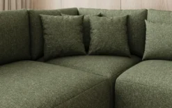 Designer Sofa Ando - Wohnlandschaft in Strukturstoff