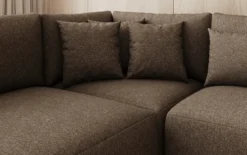 Designer Sofa Ando - Wohnlandschaft in Strukturstoff