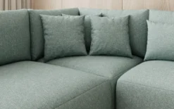 Designer Sofa Ando - Wohnlandschaft in Strukturstoff