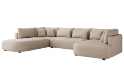 Designer Sofa Ando - Wohnlandschaft in Strukturstoff