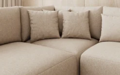 Designer Sofa Ando - Wohnlandschaft in Strukturstoff