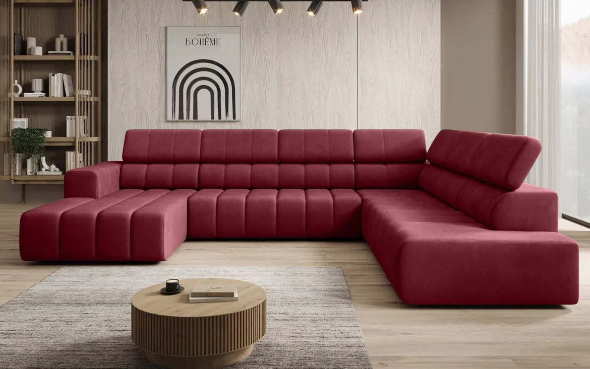 Designer Sofa Aurora Maxi mit elektrischer Sitzerweiterung