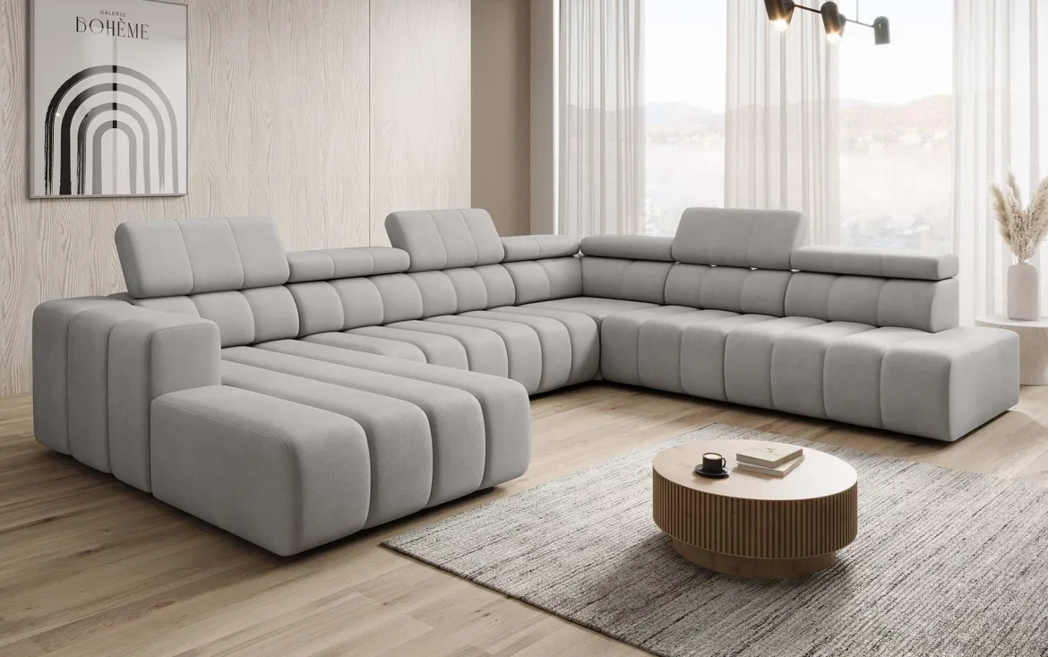 Designer Sofa Aurora Maxi mit elektrischer Sitzerweiterung