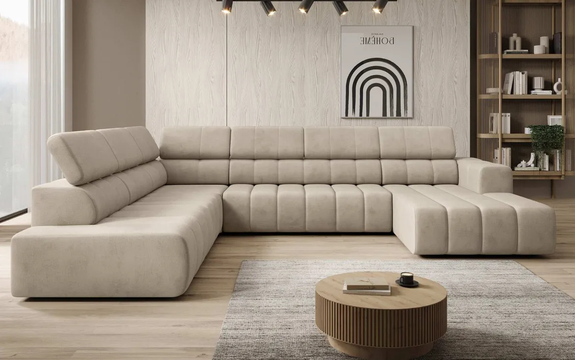 Designer Sofa Aurora Maxi mit elektrischer Sitzerweiterung