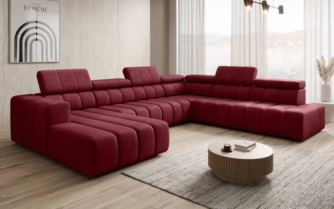 Designer Sofa Aurora Maxi mit elektrischer Sitzerweiterung
