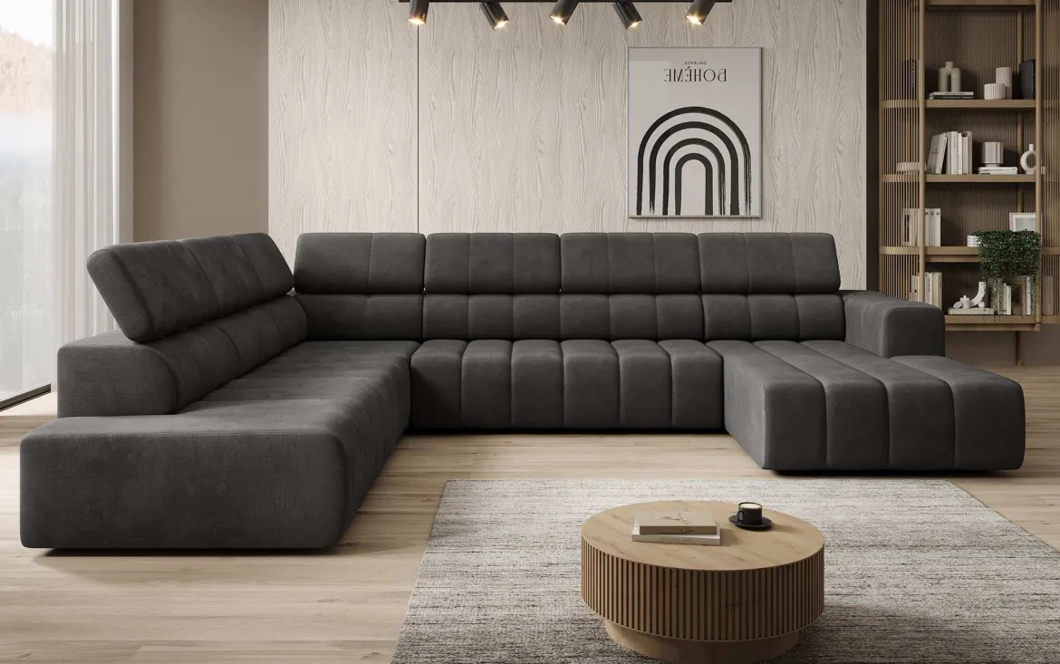 Designer Sofa Aurora Maxi mit elektrischer Sitzerweiterung