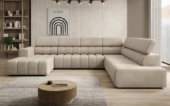 Designer Sofa Aurora Maxi mit elektrischer Sitzerweiterung
