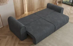 Designer Sofa Big Buddy 3 Sitzer mit Schlaffunktion und Stauraum in Breitcord