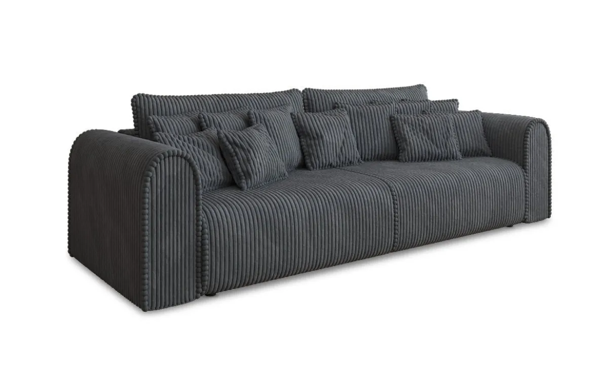 Designer Sofa Big Buddy 3 Sitzer mit Schlaffunktion und Stauraum in Breitcord