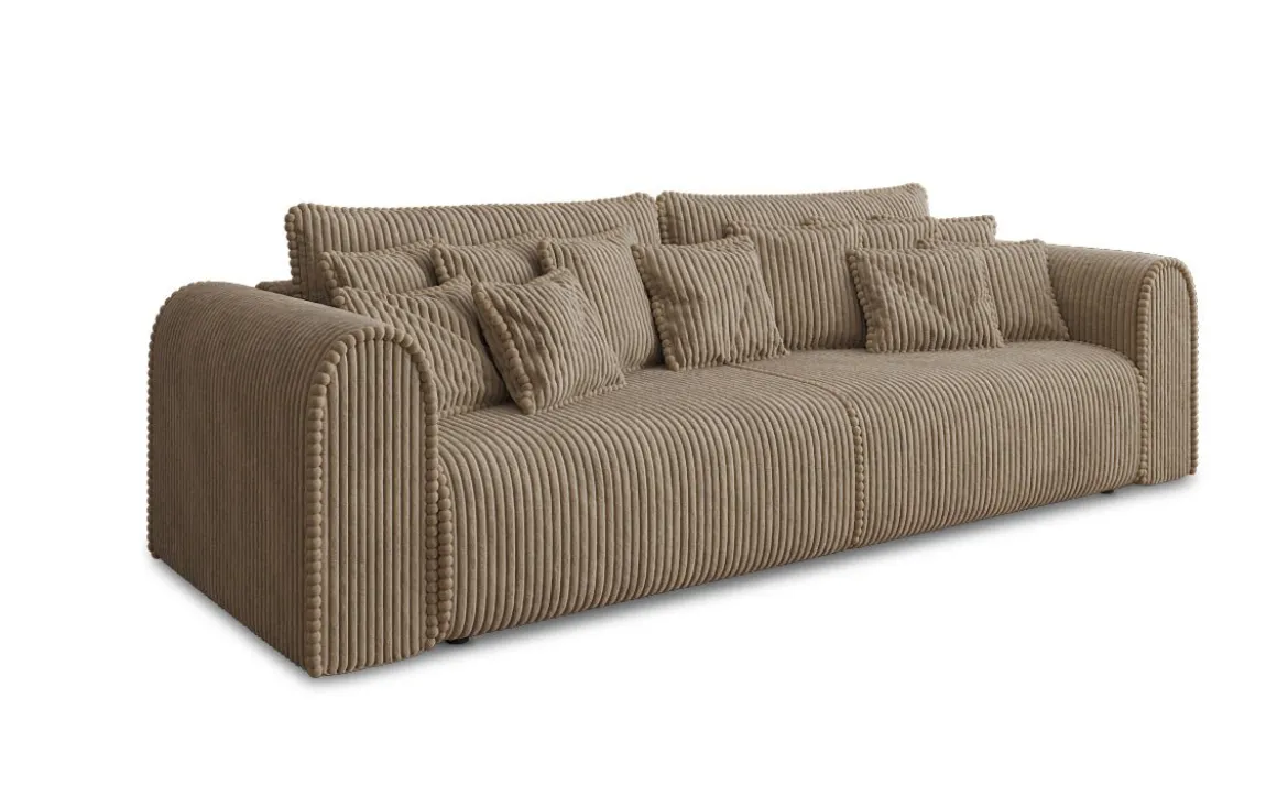 Designer Sofa Big Buddy 3 Sitzer mit Schlaffunktion und Stauraum in Breitcord