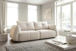 Designer Sofa Camira mit elektrischer Schlaffunktion