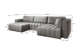 Designer Sofa Carla mit Schlaffunktion