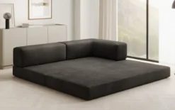 Designer Sofa/Chaise Longue Lazy in Samt