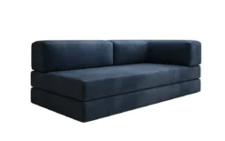 Designer Sofa/Chaise Longue Lazy in Samt