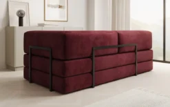 Designer Sofa/Chaise Longue Lazy in Samt
