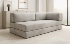 Designer Sofa/Chaise Longue Lazy in Samt