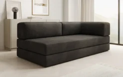 Designer Sofa/Chaise Longue Lazy in Samt