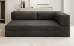 Designer Sofa/Chaise Longue Lazy in Samt