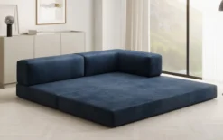 Designer Sofa/Chaise Longue Lazy in Samt