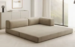 Designer Sofa/Chaise Longue Lazy in Samt