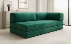 Designer Sofa/Chaise Longue Lazy in Samt