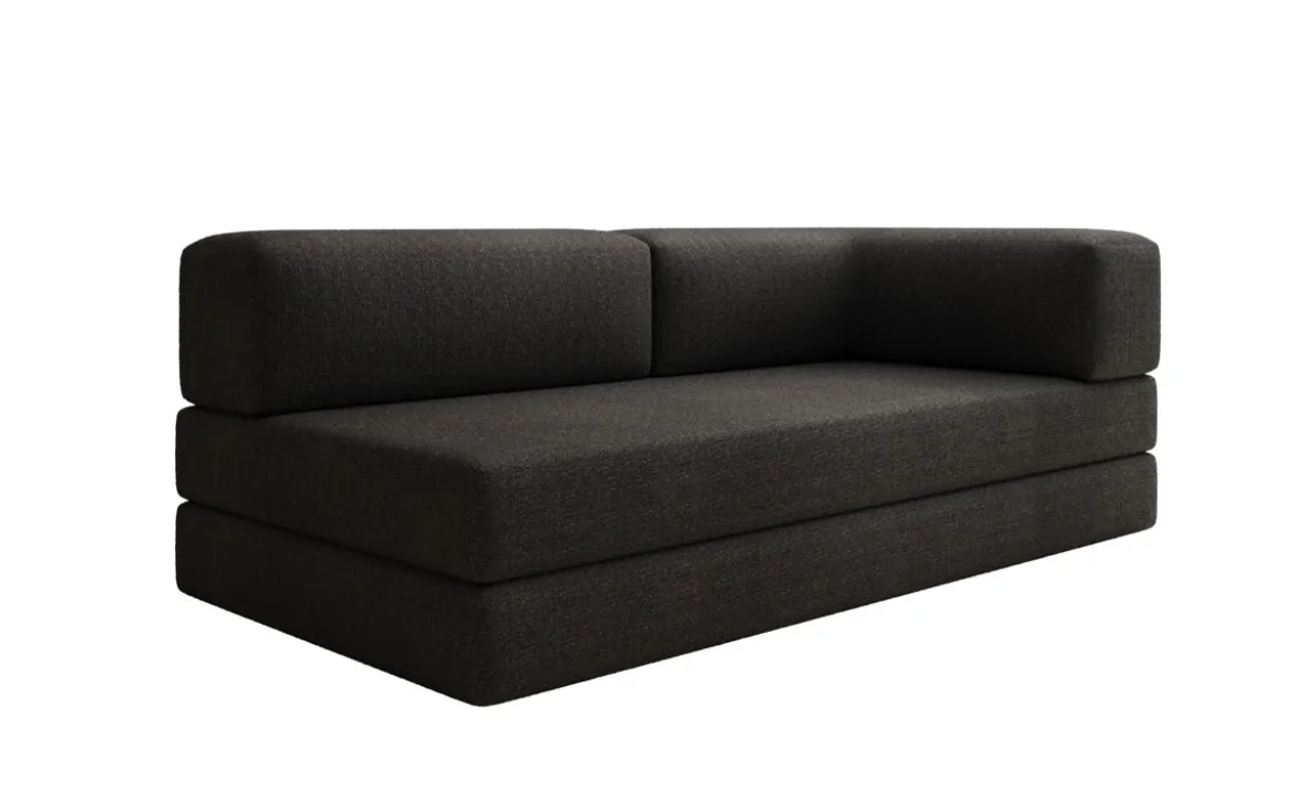 Designer Sofa/Chaise Longue Lazy in Bouclé