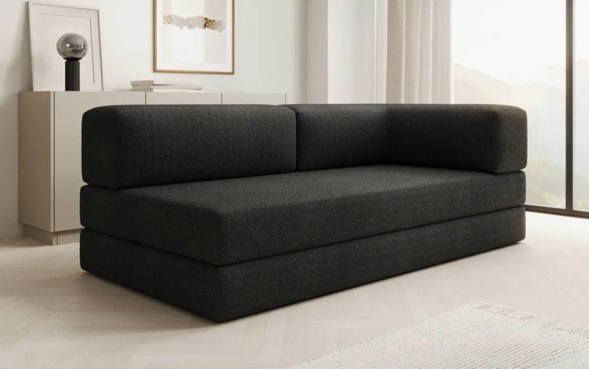 Designer Sofa/Chaise Longue Lazy in Bouclé