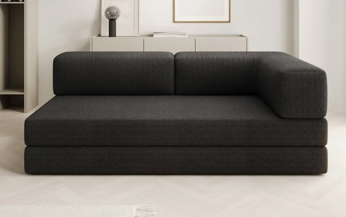 Designer Sofa/Chaise Longue Lazy in Bouclé